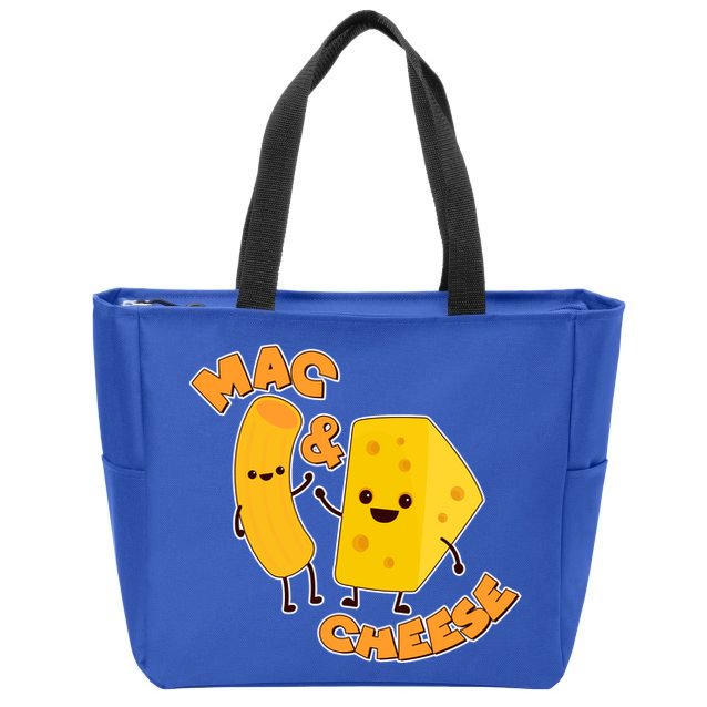 Funny Cute Mac & Cheese Zip Tote Bag
