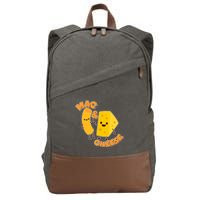 Funny Cute Mac & Cheese Cotton Canvas Backpack