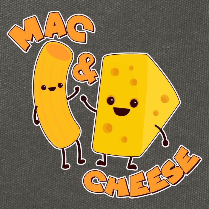 Funny Cute Mac & Cheese Cotton Canvas Backpack