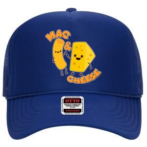 Funny Cute Mac & Cheese High Crown Mesh Back Trucker Hat