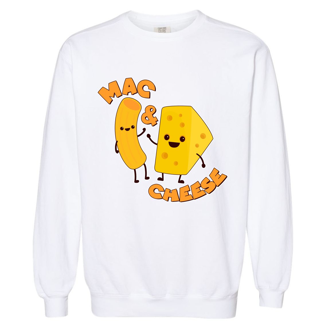 Funny Cute Mac & Cheese Garment-Dyed Sweatshirt