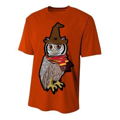 Funny Cute Owl Halloween Youth Performance Sprint T-Shirt