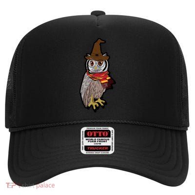 Funny Cute Owl Halloween High Crown Mesh Back Trucker Hat