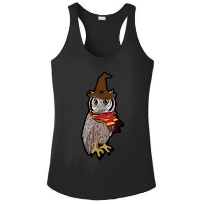 Funny Cute Owl Halloween Ladies PosiCharge Competitor Racerback Tank