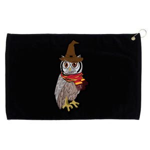 Funny Cute Owl Halloween Grommeted Golf Towel