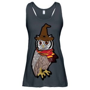 Funny Cute Owl Halloween Ladies Essential Flowy Tank