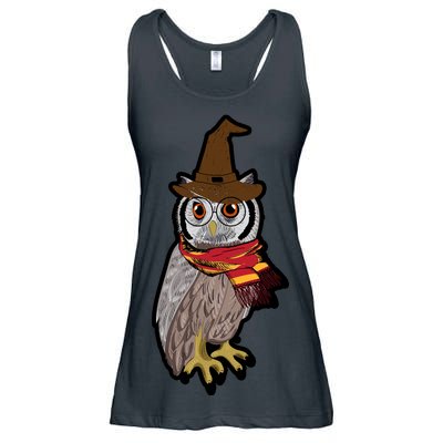 Funny Cute Owl Halloween Ladies Essential Flowy Tank