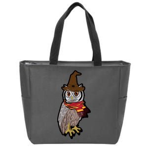 Funny Cute Owl Halloween Zip Tote Bag