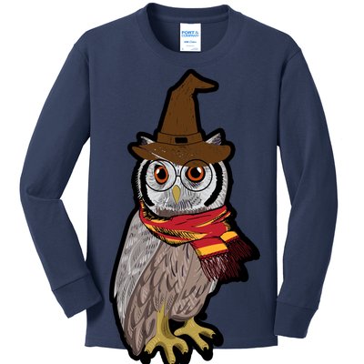 Funny Cute Owl Halloween Kids Long Sleeve Shirt