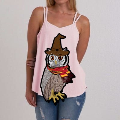 Funny Cute Owl Halloween Women's Strappy Tank