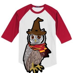 Funny Cute Owl Halloween Kids Colorblock Raglan Jersey