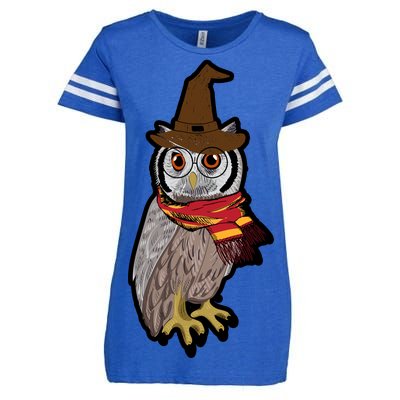 Funny Cute Owl Halloween Enza Ladies Jersey Football T-Shirt