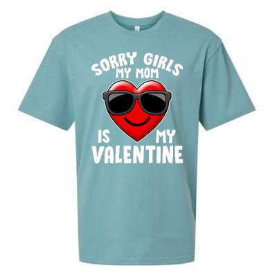 Funny Cute Sorry Girls My Mom is My Valentine Sueded Cloud Jersey T-Shirt