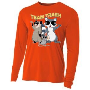 Funny Cute Team Trash Animals Cooling Performance Long Sleeve Crew