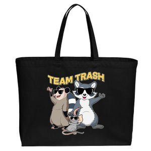 Funny Cute Team Trash Animals Cotton Canvas Jumbo Tote