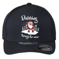 Funny Dabbing Around The Christmas Tree Santa Flexfit Unipanel Trucker Cap