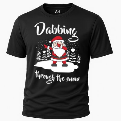Funny Dabbing Around The Christmas Tree Santa Performance Shirt