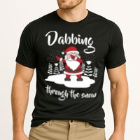 Funny Dabbing Around The Christmas Tree Santa Cooling Performance Crew T-Shirt