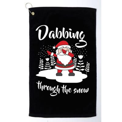 Funny Dabbing Around The Christmas Tree Santa Golf Towel