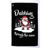 Funny Dabbing Around The Christmas Tree Santa Golf Towel
