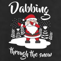 Funny Dabbing Around The Christmas Tree Santa Golf Towel