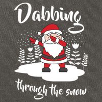 Funny Dabbing Around The Christmas Tree Santa Cotton Canvas Backpack