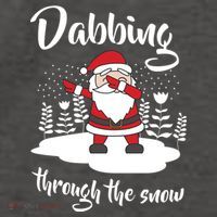 Funny Dabbing Around The Christmas Tree Santa Vector Backpack