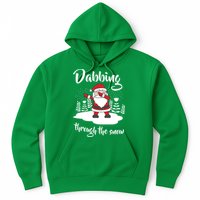 Funny Dabbing Around The Christmas Tree Santa Hoodie
