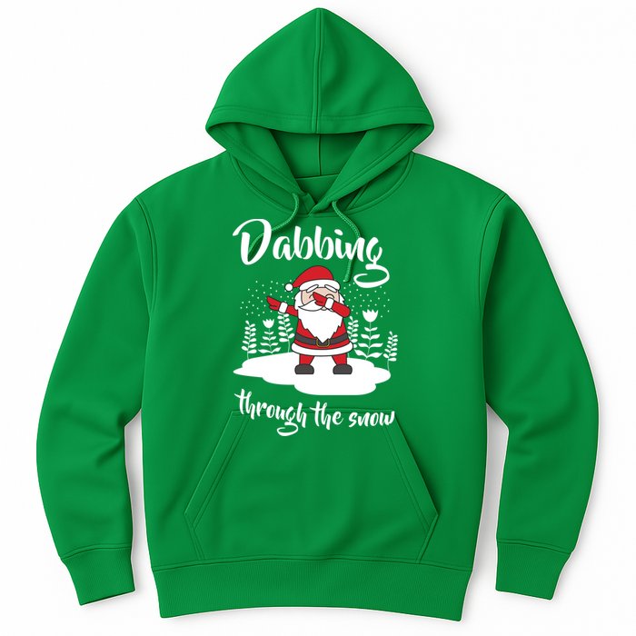Funny Dabbing Around The Christmas Tree Santa Hoodie