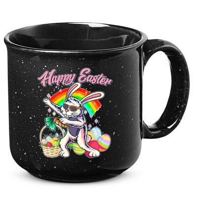 Funny Dabbing Rainbow Easter Bunny 15oz Campfire Ceramic Mug