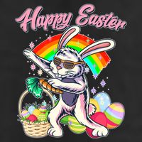Funny Dabbing Rainbow Easter Bunny 15oz Campfire Ceramic Mug