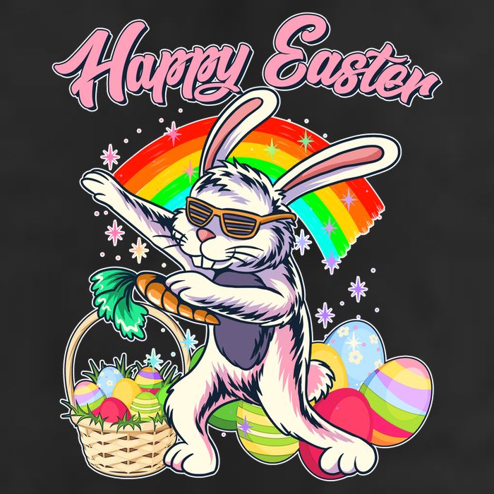 Funny Dabbing Rainbow Easter Bunny 15oz Campfire Ceramic Mug