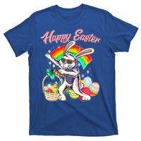 Funny Dabbing Rainbow Easter Bunny T-Shirt