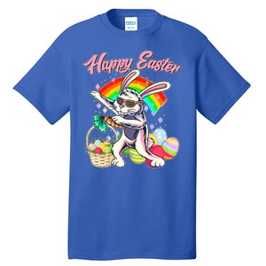 Funny Dabbing Rainbow Easter Bunny Tall T-Shirt