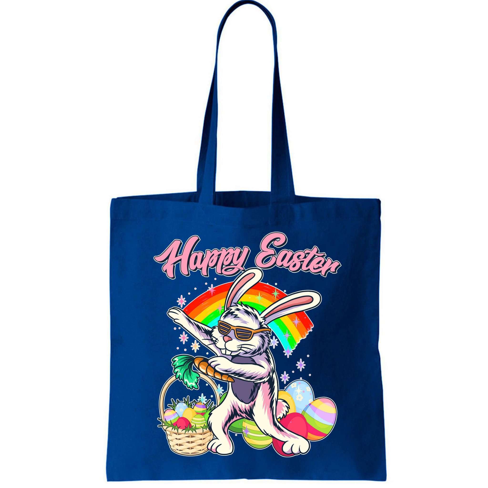 Funny Dabbing Rainbow Easter Bunny Bag