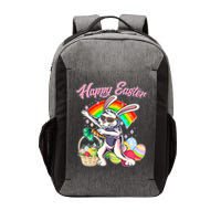 Funny Dabbing Rainbow Easter Bunny Vector Backpack