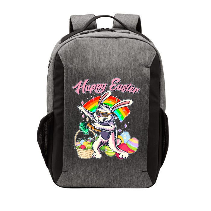 Funny Dabbing Rainbow Easter Bunny Vector Backpack