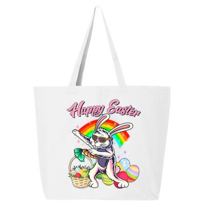 Funny Dabbing Rainbow Easter Bunny 25L Jumbo Tote