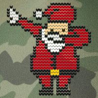 Funny Dabbing Santa Pixel Legacy Tie Dye Trucker Hat