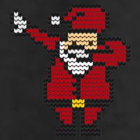 Funny Dabbing Santa Pixel Adult Drive Performance Visor