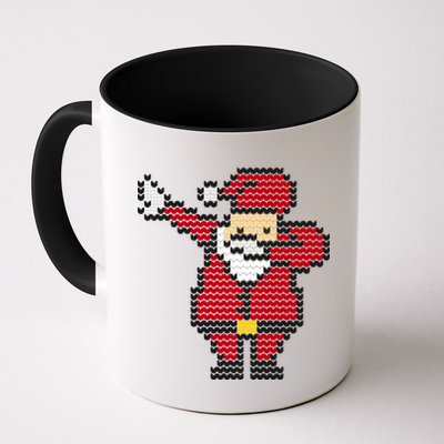 Funny Dabbing Santa Pixel Mug