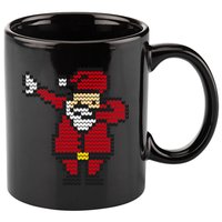 Funny Dabbing Santa Pixel 11oz C Handle Ceramic Mug