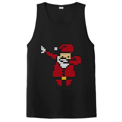 Funny Dabbing Santa Pixel PosiCharge Competitor Tank
