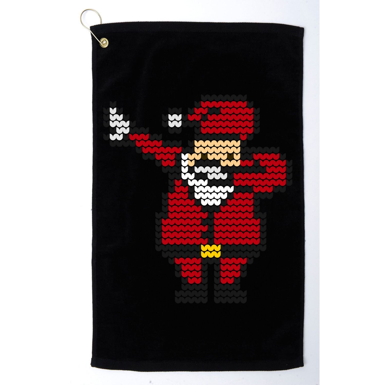 Funny Dabbing Santa Pixel Golf Towel