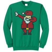 Funny Dabbing Santa Pixel Sweatshirt