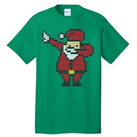 Funny Dabbing Santa Pixel Tall T-Shirt