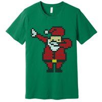 Funny Dabbing Santa Pixel Premium T-Shirt