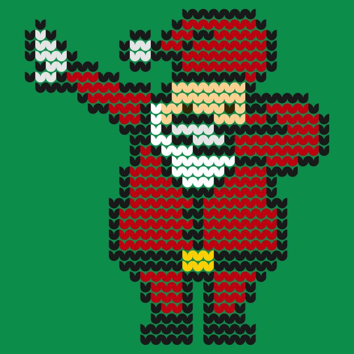 Funny Dabbing Santa Pixel Premium T-Shirt