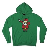 Funny Dabbing Santa Pixel Tall Hoodie