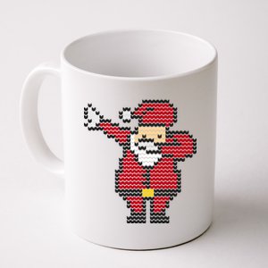 Funny Dabbing Santa Pixel Coffee Mug